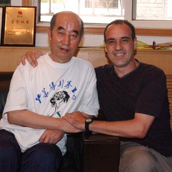 Zhang Guangde y Miguel Martín
